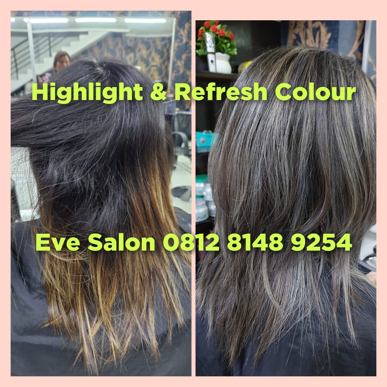 high light rambut di salon pasir putih sawangan depok